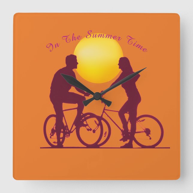 Acrylmauer Quadratische Wanduhr (Vorderseite)