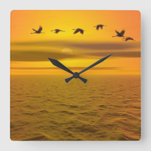 Acrylmauer Quadratische Wanduhr