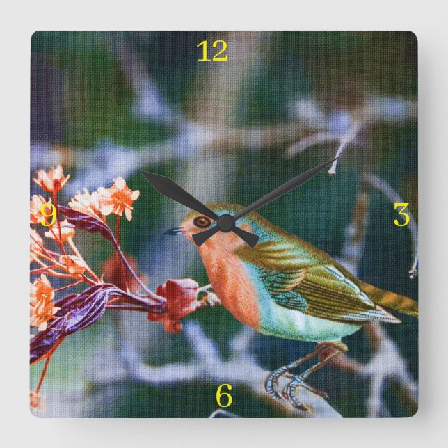 Acrylmauer Quadratische Wanduhr (Vorderseite)