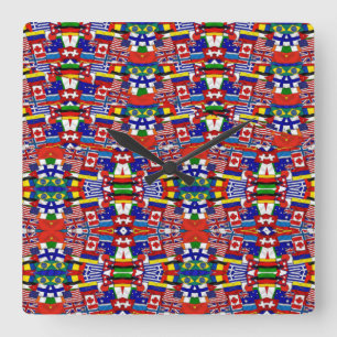 Acrylmauer Quadratische Wanduhr