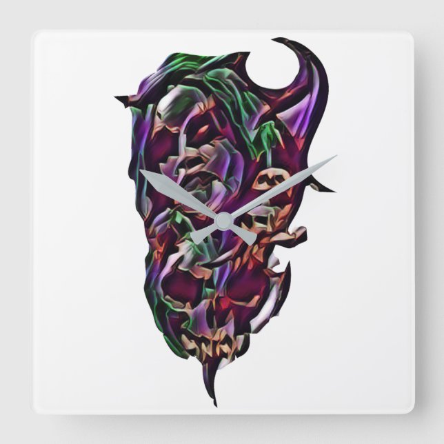Acrylmauer Quadratische Wanduhr (Vorderseite)