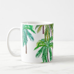 Acrylpalmen: Sommertextilstruktur. Kaffeetasse