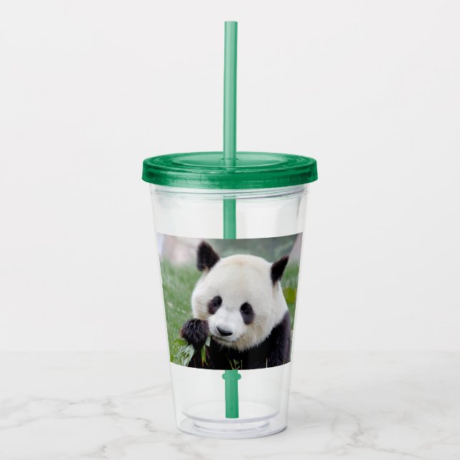Acryltrinkbecher. Foto Riesenpanda, Panda Geant. Acryltrinkbecher (Vorderseite)