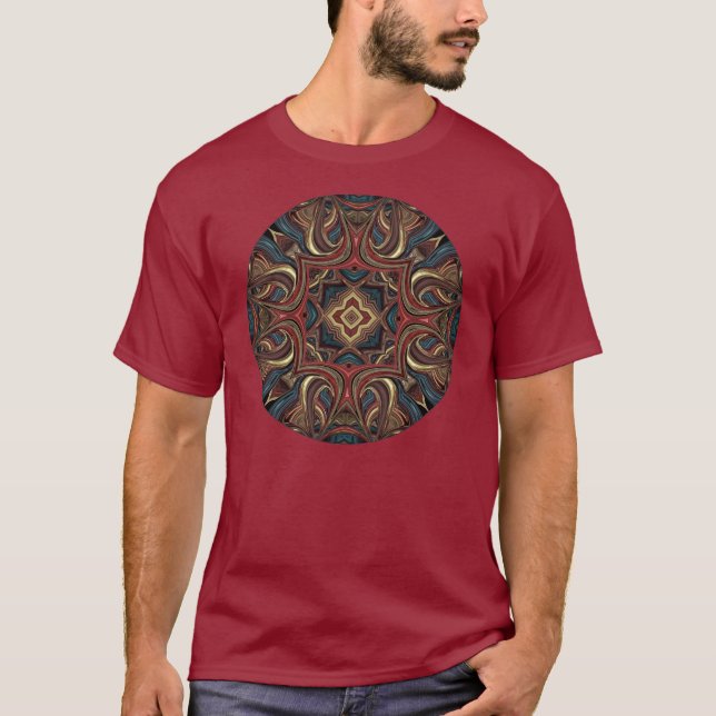 Acrylvisionmandala-Kunst-Shirt T-Shirt (Vorderseite)