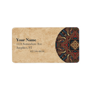 Acrylvisions-Mandala-Adresse Avery Aufkleber Adressaufkleber