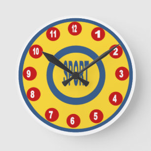 Acrylwand-Uhr, Rundweg-Medium-DESIGN-SPORT Runde Wanduhr