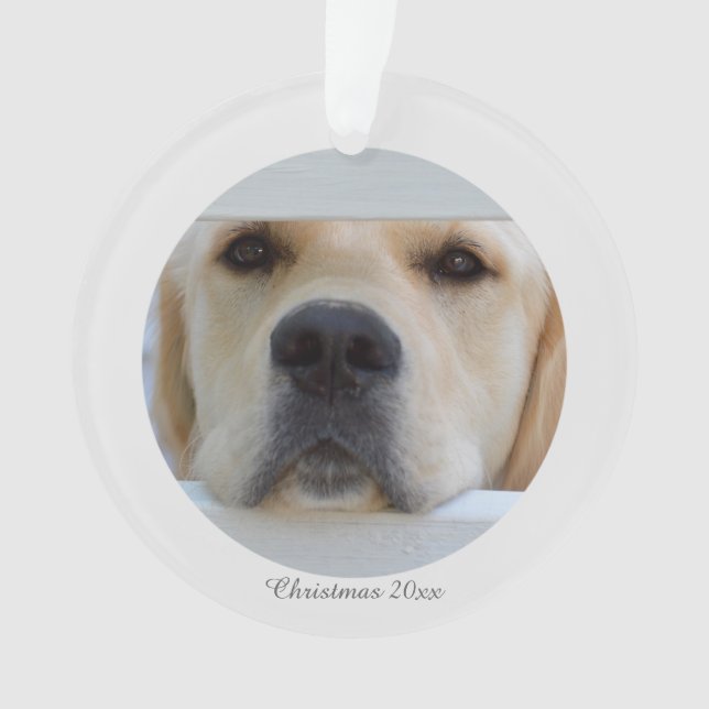 AcrylweihnachtsFoto-Verzierung Ornament (Vorderseite)