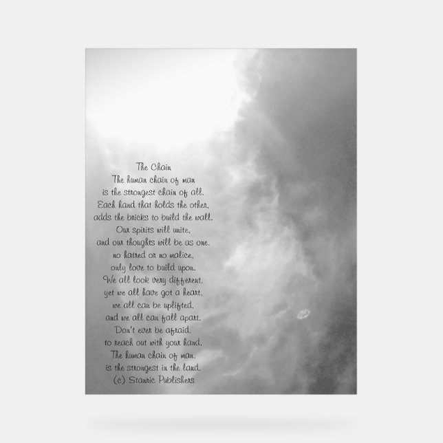 Acrylzeichen auf FOTOGRAPH-DESIGN Acrylschild (Vorderseite)