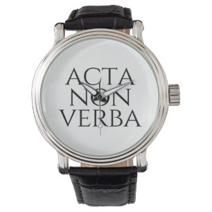 Acta Non Verba Armbanduhr