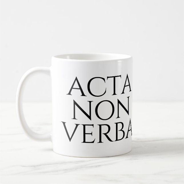 Acta Non Verba Kaffeetasse (Links)