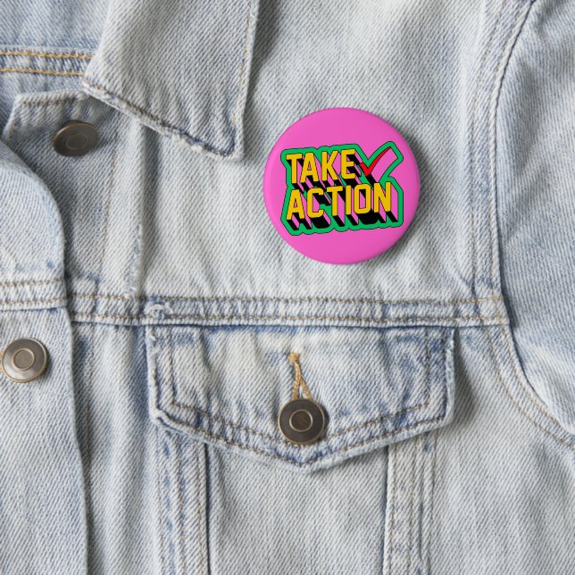 Action Activation Button Pink Yellow & Green (Beispiel)