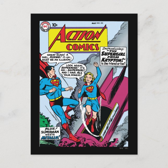 Action-Comic #252 Postkarte (Vorderseite)