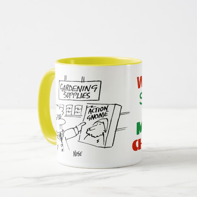 Action Gnome im Gartencenter Tasse (Vorderseite Links)