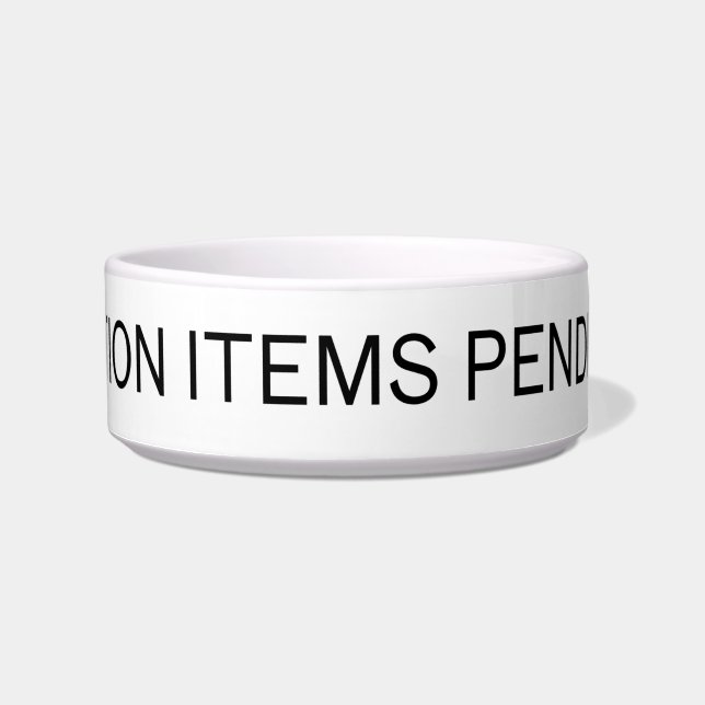 Action Items Pending | Modern Ceramic Pet Bowl Napf (Vorderseite)