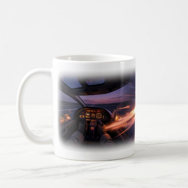 Action Mug Sunset Jet Chase Kaffeetasse (Links)