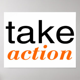 Action Orange Poster
