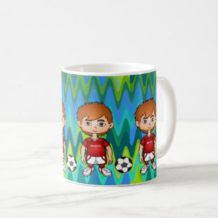 Action-Packed Football Player Art Kaffeetasse