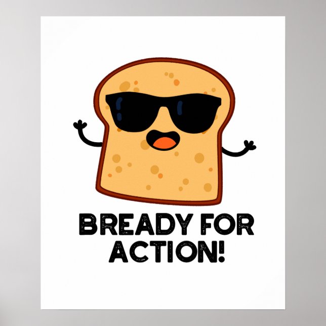 Action pur Funny Bread Pub Poster (Vorne)