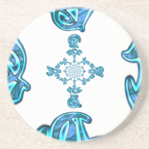 Action Retro Vintag Hakuna Matata Blue Gift.png Untersetzer