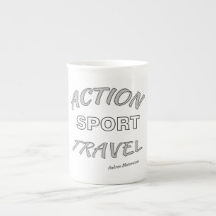 Action Sport Travel Prozellantasse