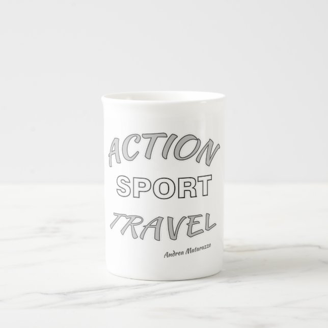 Action Sport Travel Prozellantasse (Vorderseite)