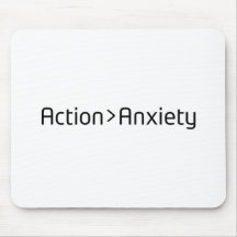 Action statt Angst Minimalistische Mauspad