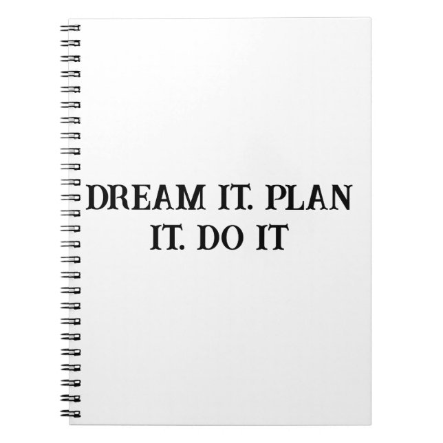 Action Taker - Inspiration Notebook für Männer Notizblock (Vorderseite)