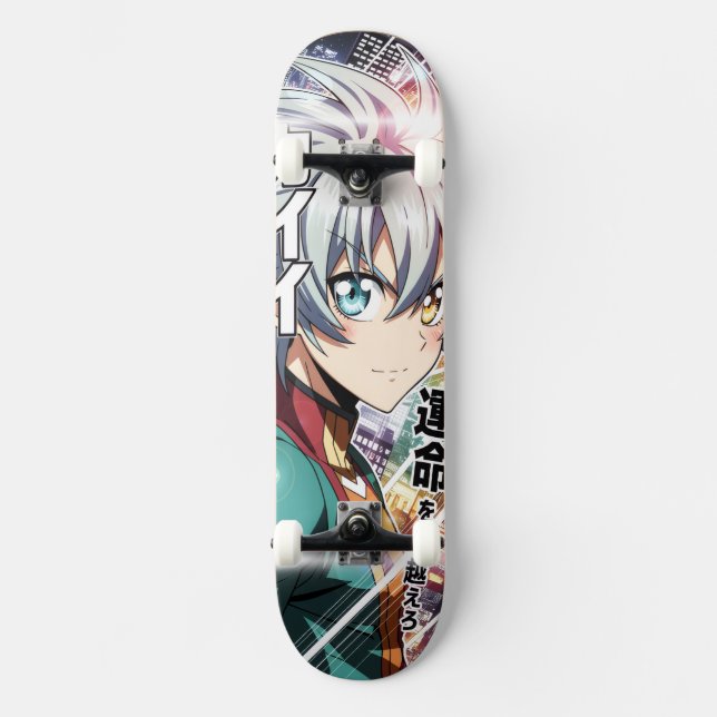 Actiongeladene Szene Skateboard (Vorderseite)
