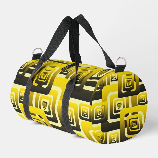 Activate My Heart Pattern Duffle Bag (Linke Seite)
