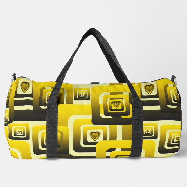 Activate My Heart Pattern Duffle Bag (Vorderseite)