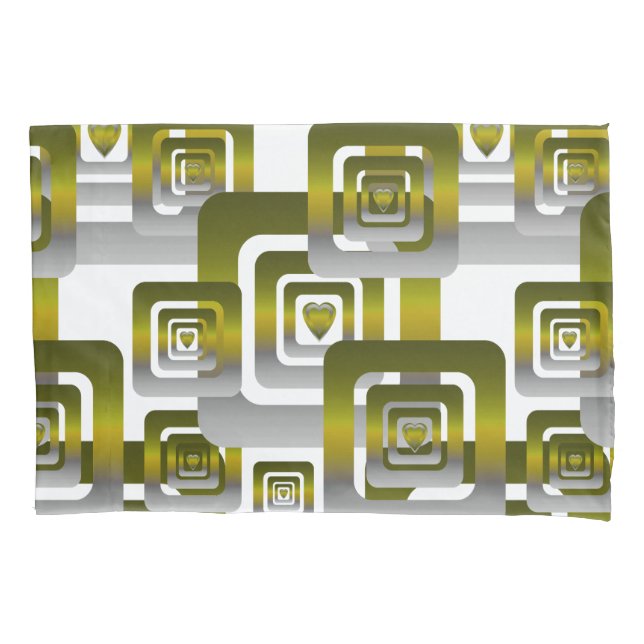 Activate My Heart Pattern Silver Kissenbezug (Vorderseite)