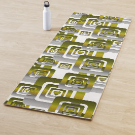 Activate My Heart Pattern Silver Yogamatte