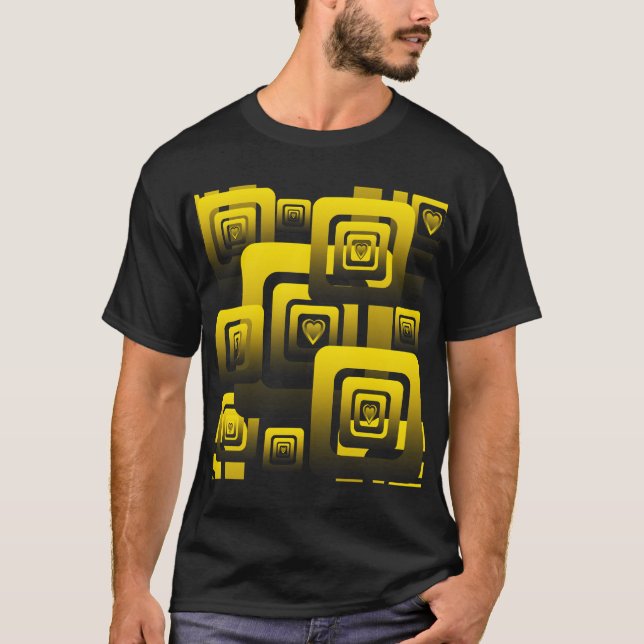 Activate My Heart Pattern T-Shirt (Vorderseite)