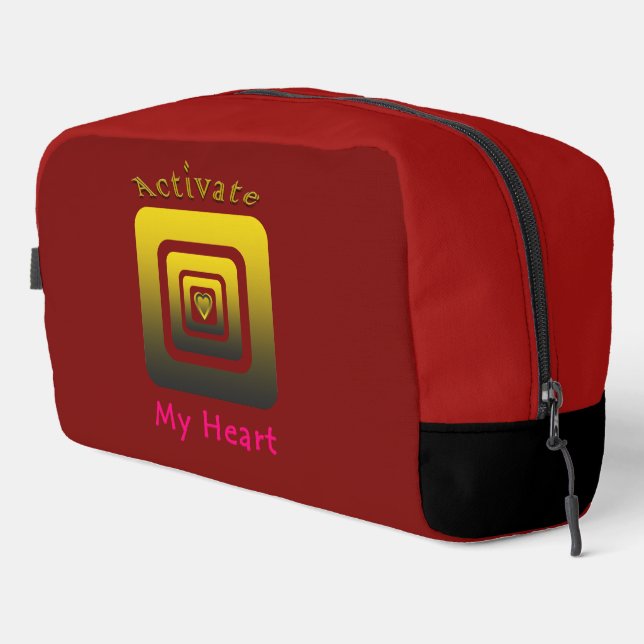 Activate My Heart Waschbeutel (Rechte Ecke)