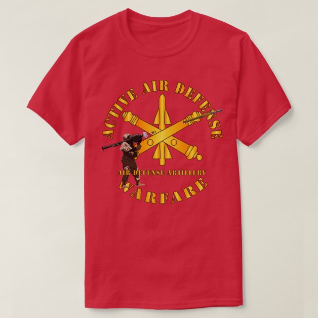 Active Air Defense Warfare Stinger T-Shirt (Design vorne)