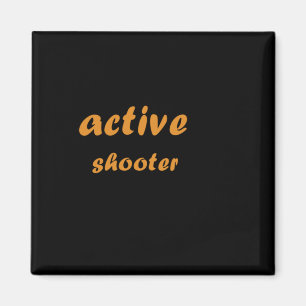 Active Shooter Basketball 4 Magnet