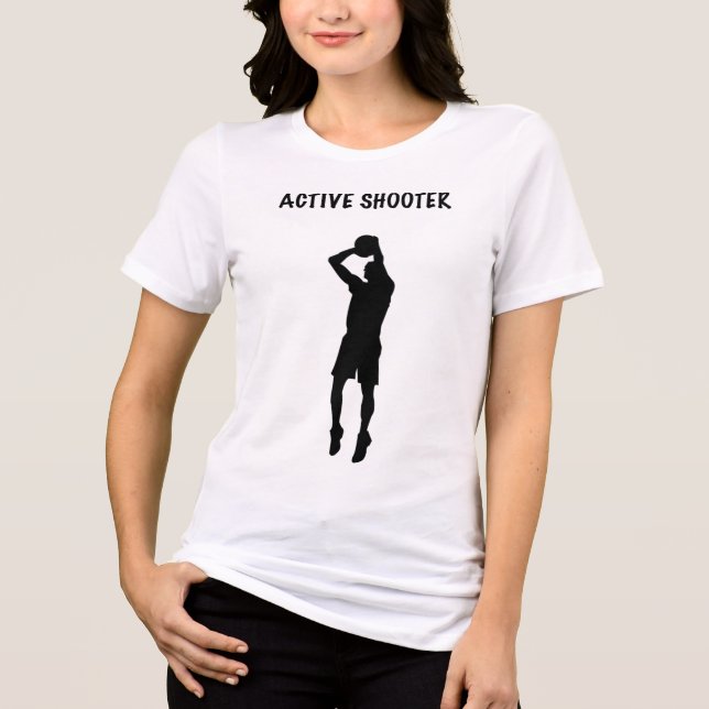 Active Shooter Basketball 6 Tri-Blend Shirt (Vorderseite)