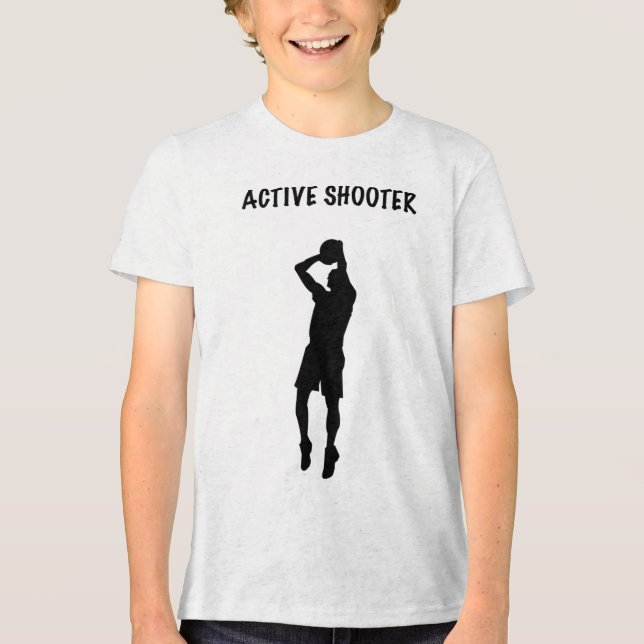 Active Shooter Basketball 6 Tri-Blend Shirt (Vorderseite)
