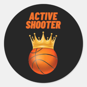 Active Shooter Basketball 7 Runder Aufkleber