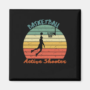 Active Shooter Basketball 8 Magnet