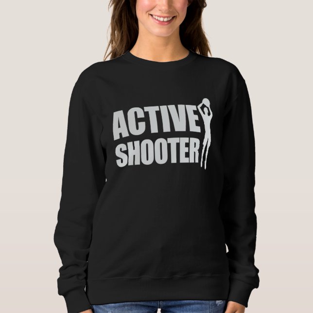 Active Shooter Basketball Player Basketball Active Sweatshirt (Vorderseite)