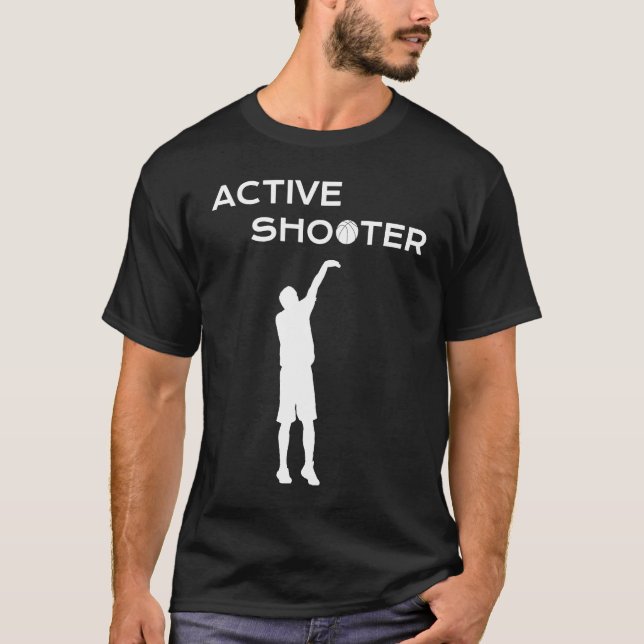 Active Shooter Basketball Player Basketball Active T-Shirt (Vorderseite)