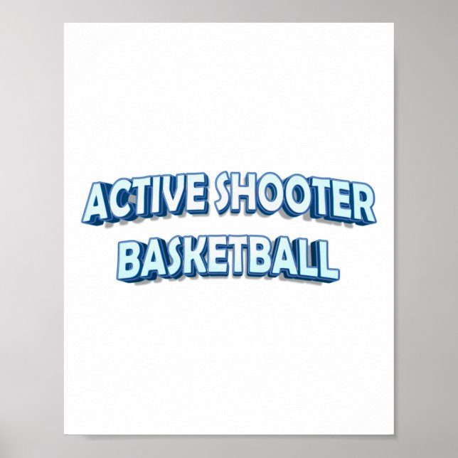 Active Shooter Basketball Poster (Vorne)