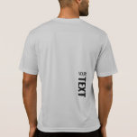 Activewear Silver Mens Sport Back Side Print T-Shirt<br><div class="desc">Fügen Sie Ihren Text hier Moderne Rückseite Print Template Mens Sport-Tek Mitbewerber Activ Silver Gray T - Shirt.</div>