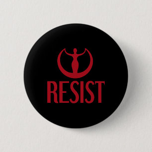 Activism Resist Goddess Astraea Logo Feminist Prix Button