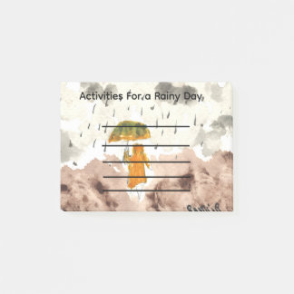 Activities for a rainy day post it notes post-it klebezettel