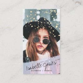 Actor Model Singer Dancer Foto Business Card Visitenkarte
