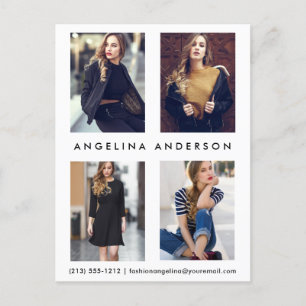 Actor Modell 4 Foto Comp Card Postkarte