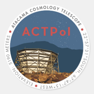ACTPol Logo-Aufkleber Runder Aufkleber