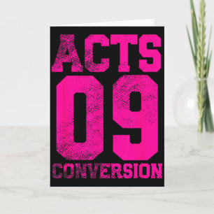 Acts 9 Bekehrung Bibel Kapitel Jersey Design Karte